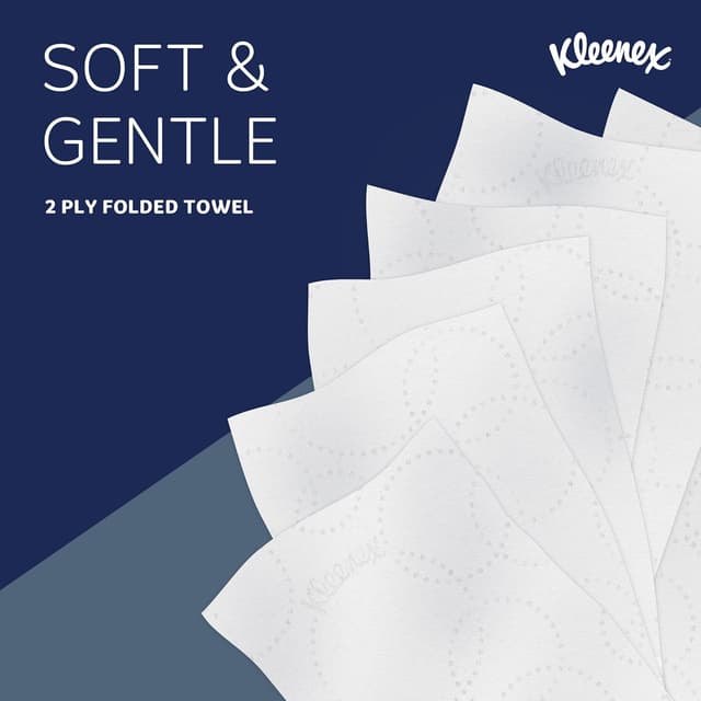 Thumbnail 3 de Kleenex 2-Ply V-Fold Hand Towels 186 per Pack