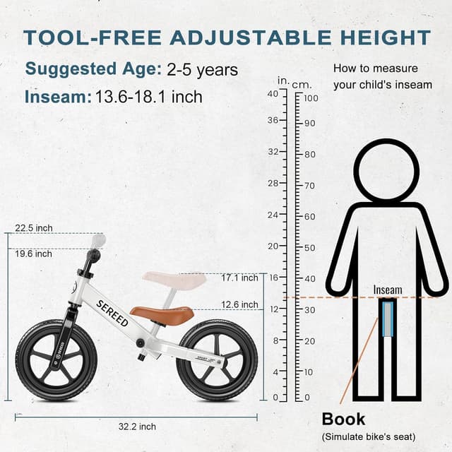 Detalle de SEREED Toddler Balance Bike 2 Years Old