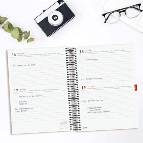 Detalle 2 de Finocam Agenda Espiral 18 meses 2025–2026 📓