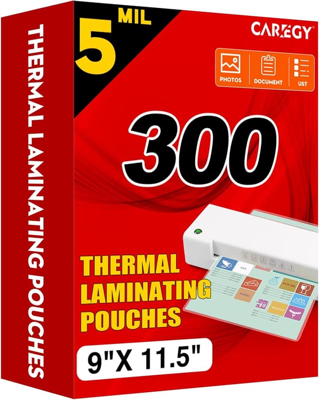 Detalle de CAREGY 300 Laminating Sheets 5 mil ๐