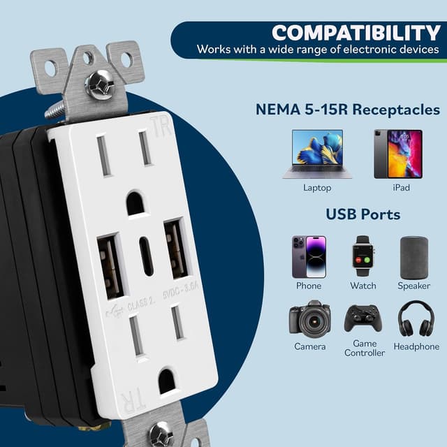 Detalle 2 de TOPGREENER TU21536AC3 20-pack USB Outlet ๐
