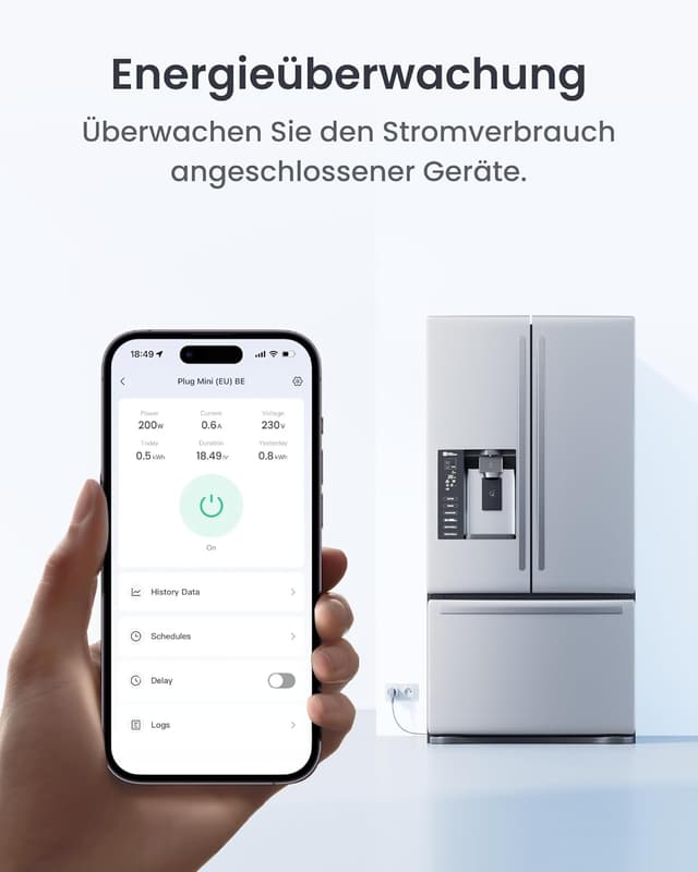 Detalle 2 de SwitchBot Plug Mini WLAN Steckdose 16A