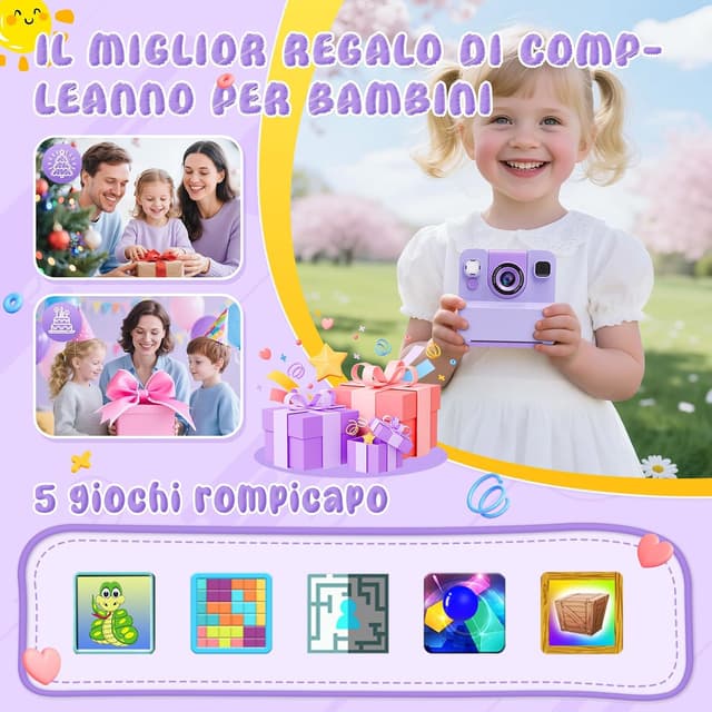 Thumbnail 6 de Yidoroye Fotocamera bambini 2.4" HD
