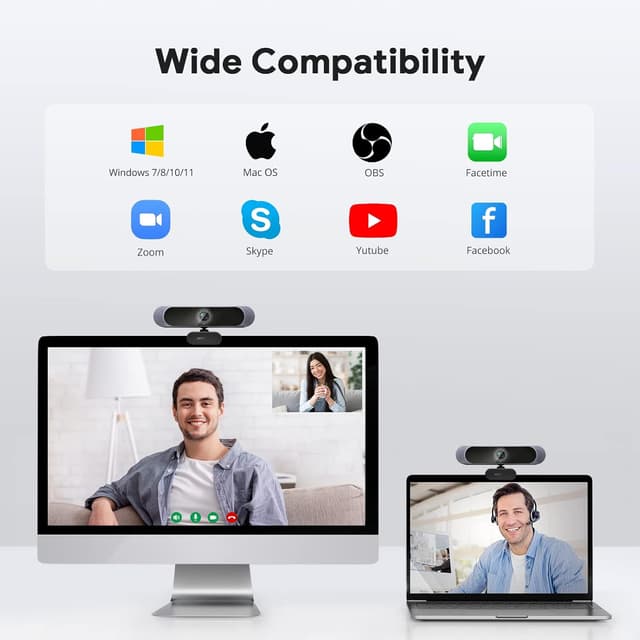 Thumbnail 6 de DEPSTECH 4K Webcam 1/2.55" Sony sensor