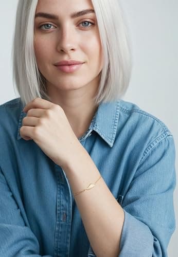 Detalle 2 de Sofia Milani Pulsera para mujer en plata de ley 925 con chapado en oro y colgante de ala (B0360)