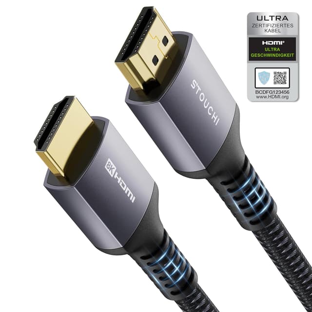 Detalle de Stouchi HDMI 2.1 Kabel 3 m mit 48 Gbit/s
