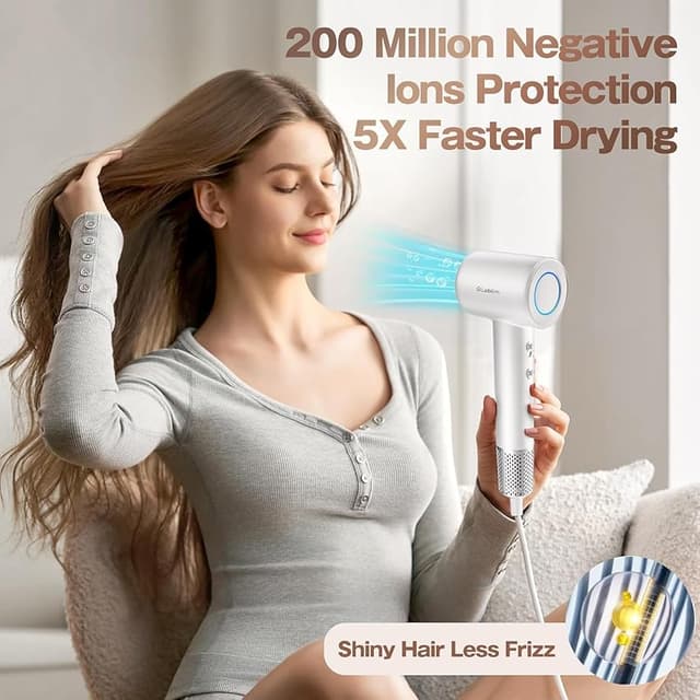 Detalle de Labiim Hair Dryer Ionic Compact Quiet 1 Nozzle 💇♀