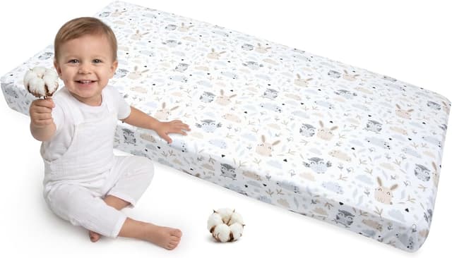 Detalle 2 de Drap housse Medi Partners 60x120, lot de 3 ⚙