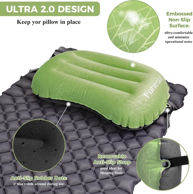Detalle de Funesla Ultra 2.0 inflatable pillow, 95 g