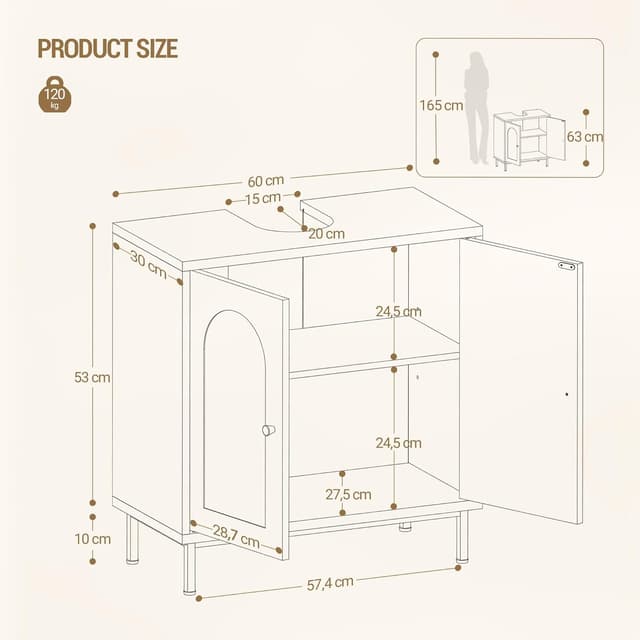 Detalle 2 de Meuble sous lavabo Hzuaneri