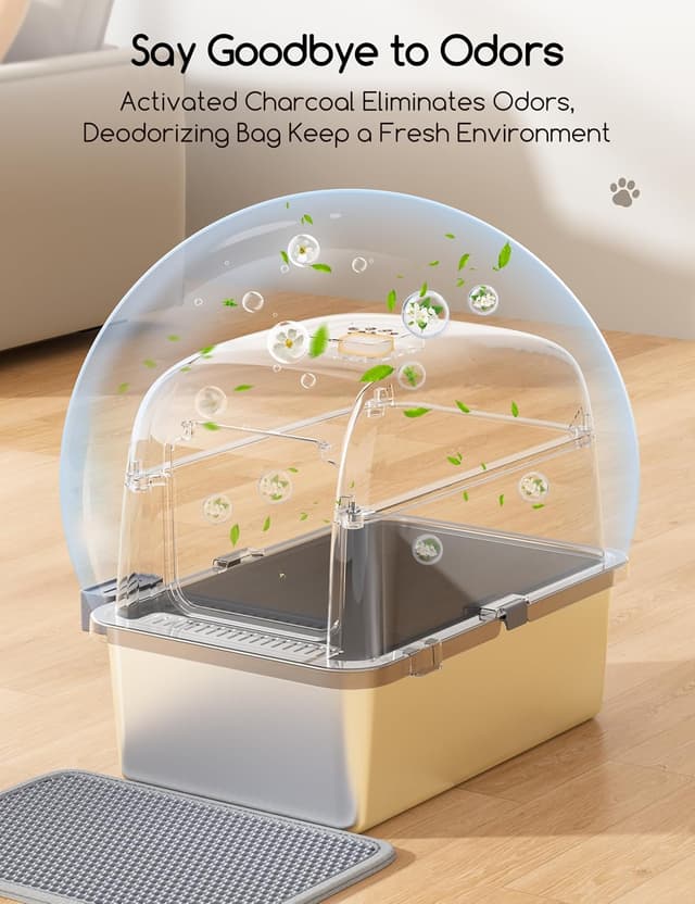 Thumbnail 2 de MeoWant Caja de arena cerrada para gatos XXL