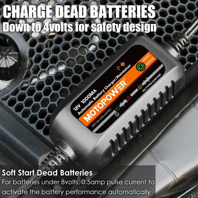 Detalle 2 de MOTOPOWER MP00205B 12V 1000mA Battery Charger