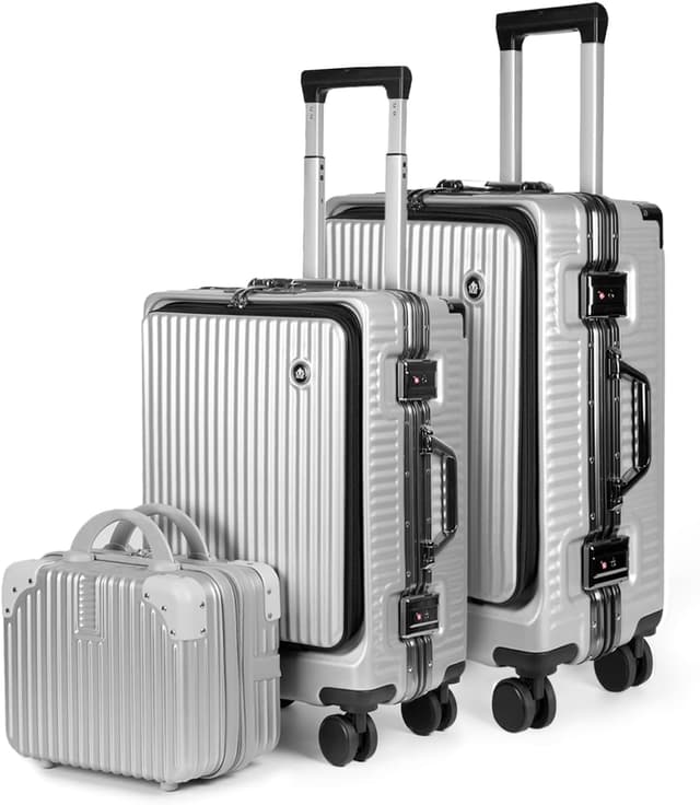 Imagen de Mercury Textile Maletas 3 piezas 56 cm Gris Claro en OfertitasTOP