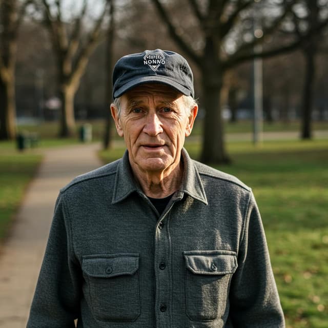 Detalle de NEONSKY Cappello da sole casual da uomo con ricamo “Super Grandpa” per nonno, papà e festa del papà