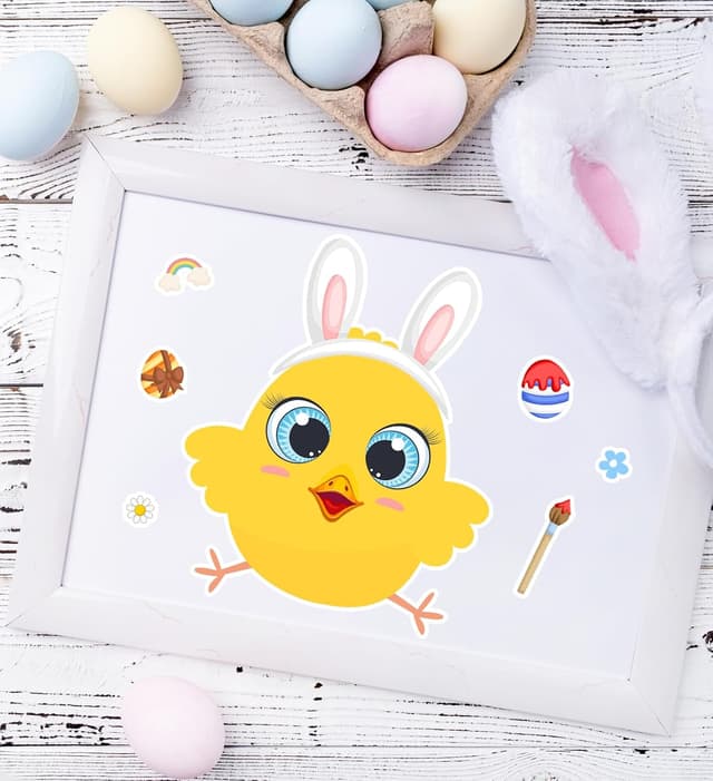 Thumbnail 3 de Easter Stickers DIY 24 Sheets