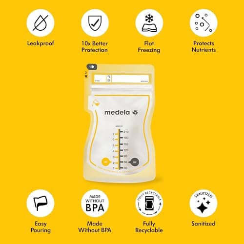 Thumbnail 2 de Medela Easy Pour Breastmilk Storage Bags 100 count