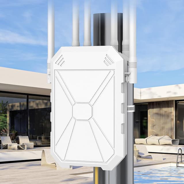 Detalle de INEAUTO AX1800 ripetitore WiFi esterno 6 antenne