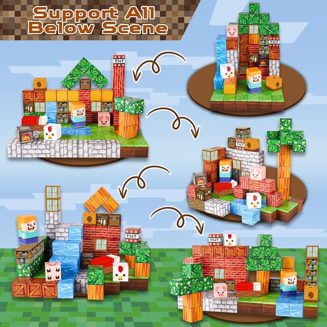 Detalle de Goody King Magnetic Blocks 100PCS magnetic building set 🧩