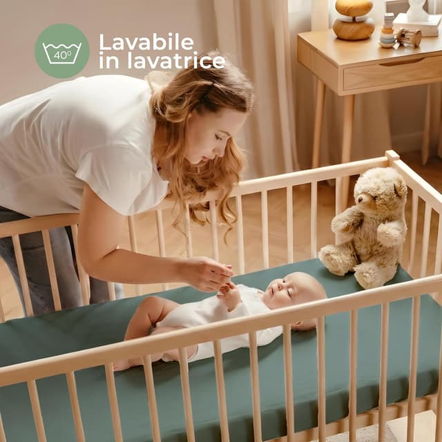 Thumbnail 6 de Dreamzie set lenzuola lettino 60x120 cotone