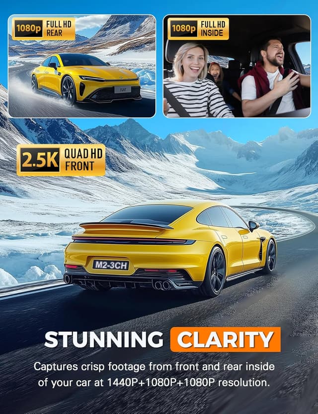 Detalle 2 de Galphi 3 Channel 64GB Dash Cam