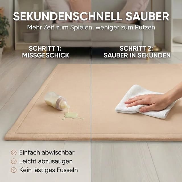 Thumbnail 4 de BabybeFun Krabbelmatte 150x150 cm