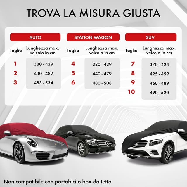 Thumbnail 4 de WALSER Premium Telo Copriauto Interno 9 Rosso