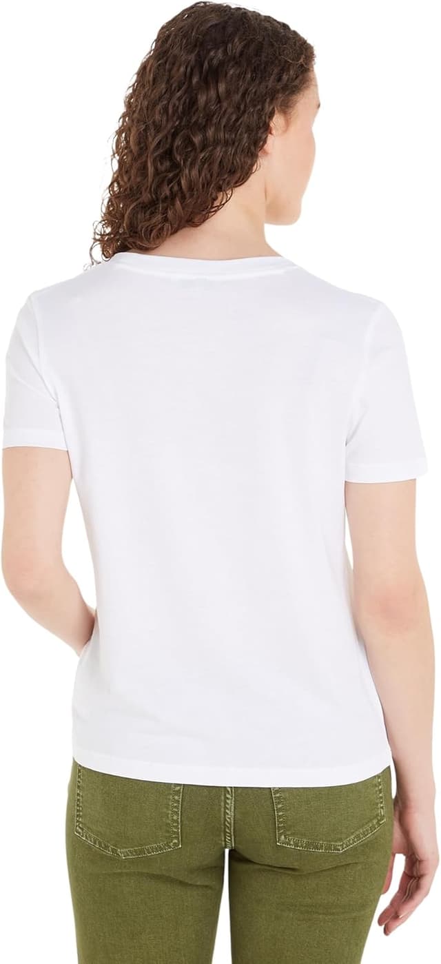 Thumbnail 6 de T-shirt à manches courtes Tommy Hilfiger pour femme, col rond et logo poitrine