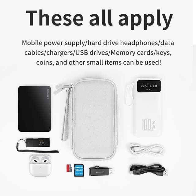 Thumbnail 2 de Bolsa Organizador de Cables de Viaje Xiaomi 3 Capas