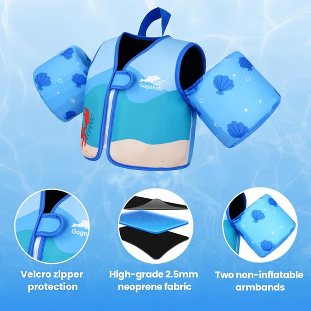 Detalle de Kids swim vest arm bands 2-6 years