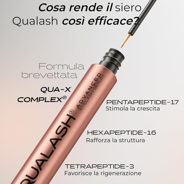 Detalle de QUALASH Siero Ciglia Allungante e Rinforzante QUA-X (3,5 ml) – Lash Serum & Growth Booster