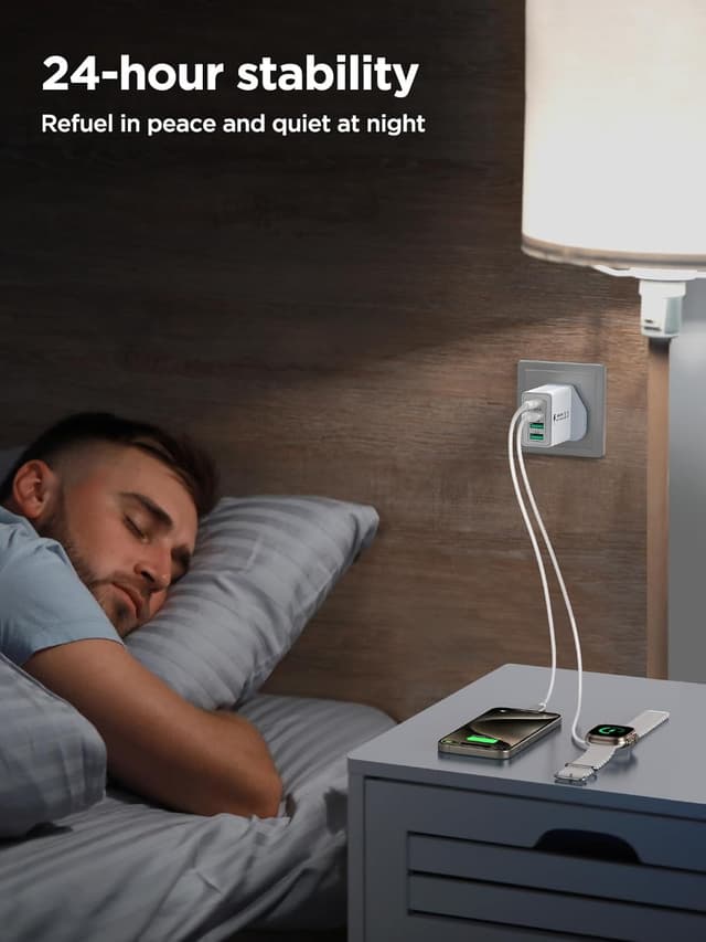 Thumbnail 6 de 40W USB C charger 2 pack with 4 ports