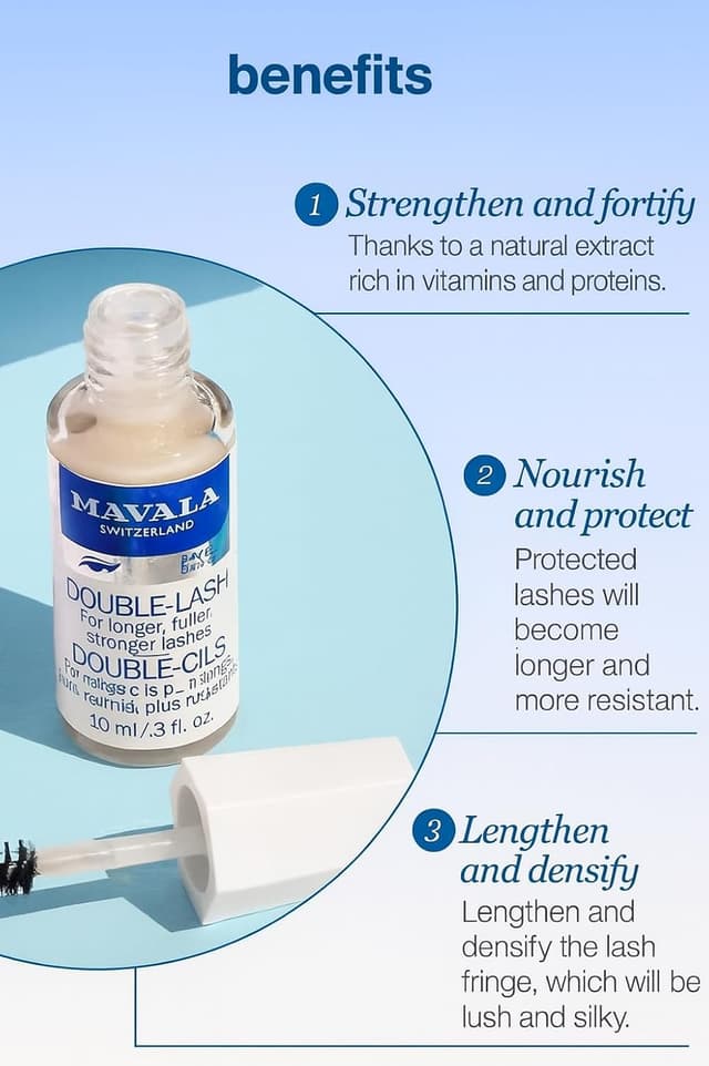Detalle 2 de Mavala Double-Lash (MA6HL) trattamento per ciglia più lunghe, dense e forti