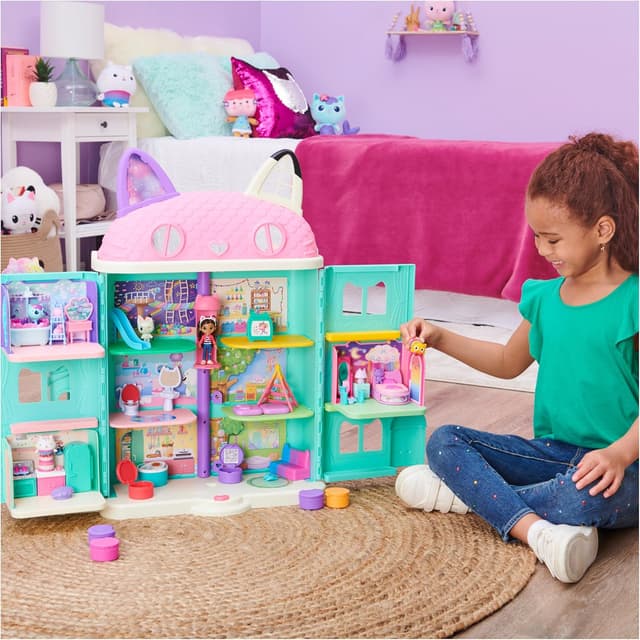 Detalle de Dreamworks Gabby’s Dollhouse sweet dreams bedroom toy