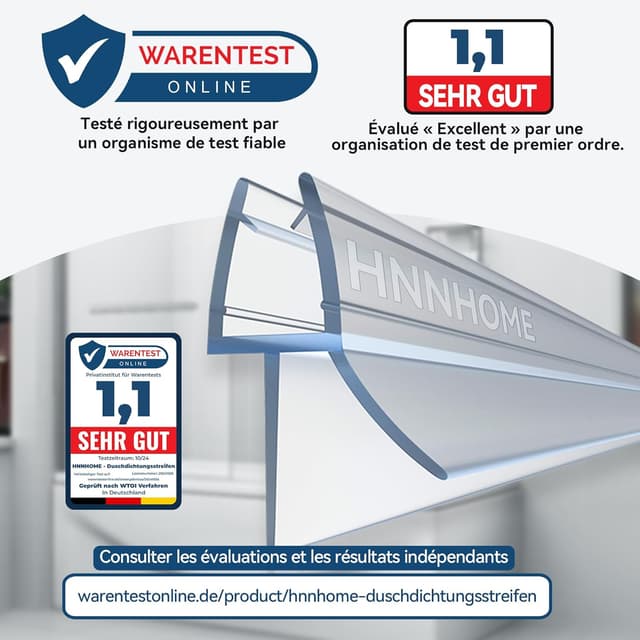 Thumbnail 4 de HNNHOME Lot de 2 joints d'étanchéité 870 mm