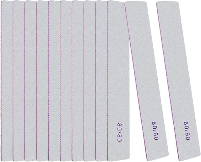 Detalle de LOPHE lot de 12 limes à ongles double face 80/80 – grains pour ongles naturels et artificiels
