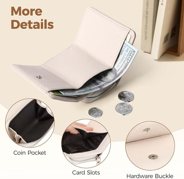 Detalle 2 de RRANCharltu Geldbörse Damen Klein Leder