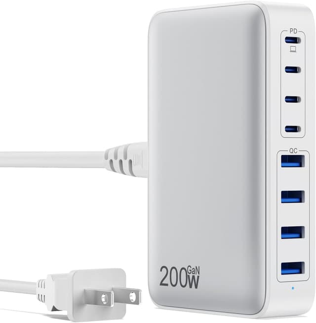 Detalle de 200W GaN USB-C Charger Hub ⚡