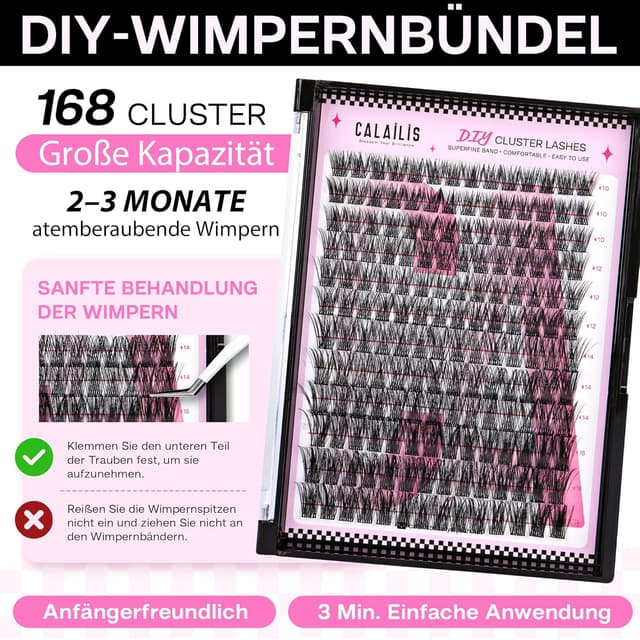 Thumbnail 5 de CALAILIS 168 WimpernverlĂ€ngerung D Curl đ