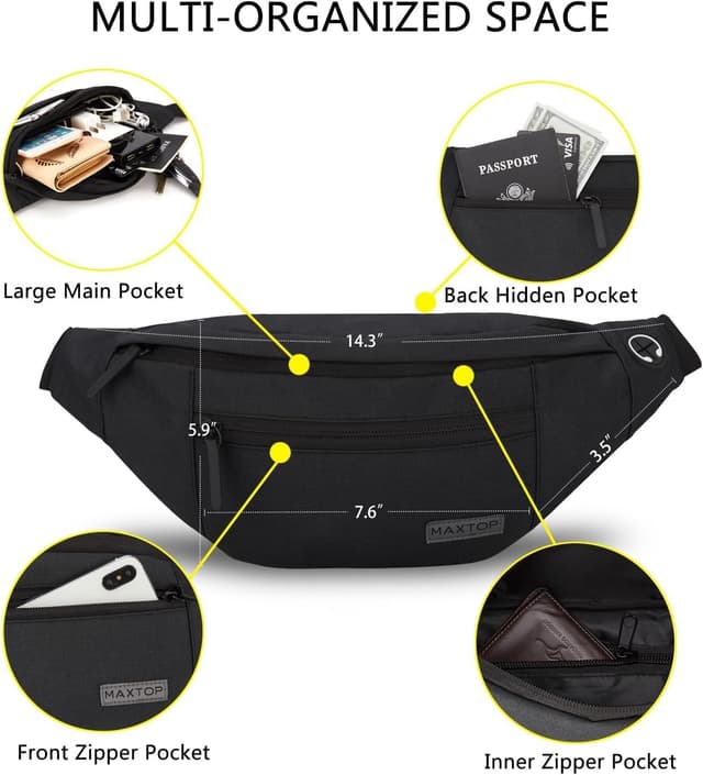 Thumbnail 2 de MAXTOP Bumbag Waist Fanny Pack 0.23lb