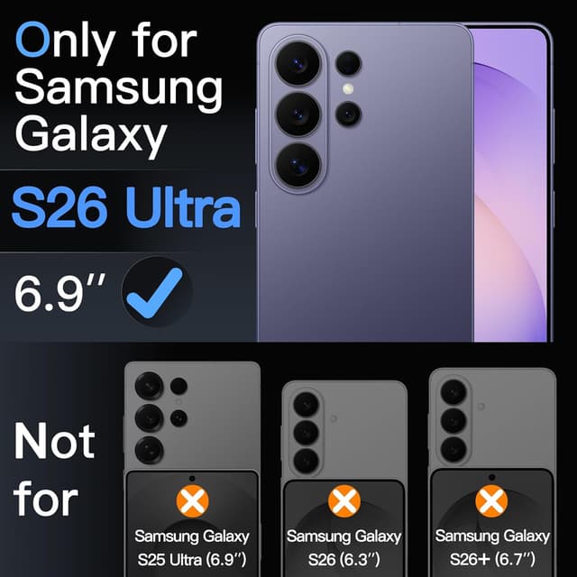 Detalle 2 de JETech pellicola protettiva in TPU per Samsung Galaxy S26 Ultra (3 pezzi), con vassoio di installazione