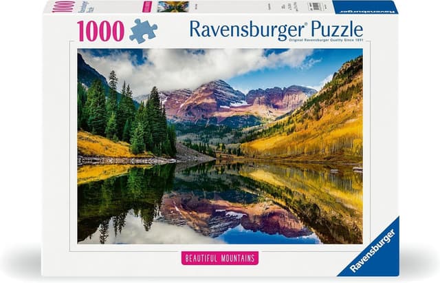 Detalle de Ravensburger Puzzle 1000 pezzi Aspen Colorado, collezione Montagne Meravigliose (70x50 cm) – puzzle per adulti +14 anni