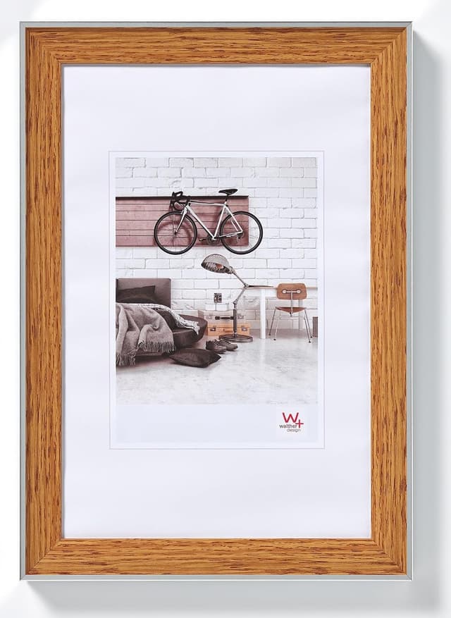 Thumbnail 6 de walther design Cadre photo design bohème gris 40 x 50 cm bord extérieur argenté EN050D