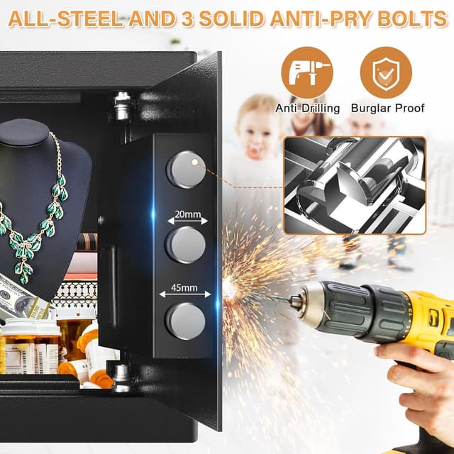 Thumbnail 2 de 25L Safe Tresor Feuerfest für Zuhause