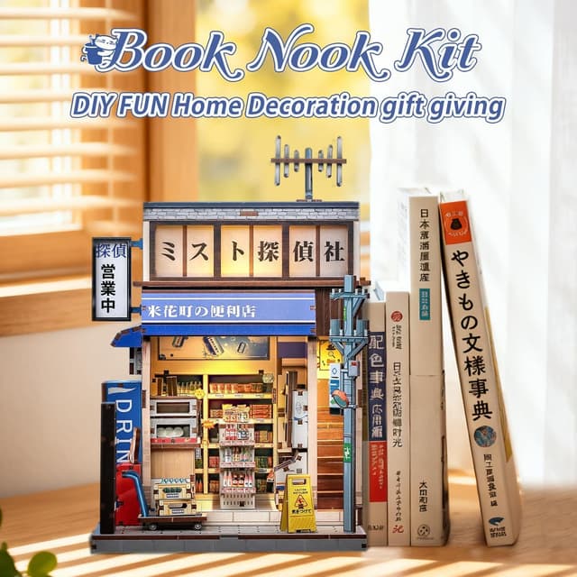 Thumbnail 1 de CUTEBEE Book Nook Kit Miniaturhaus DIY