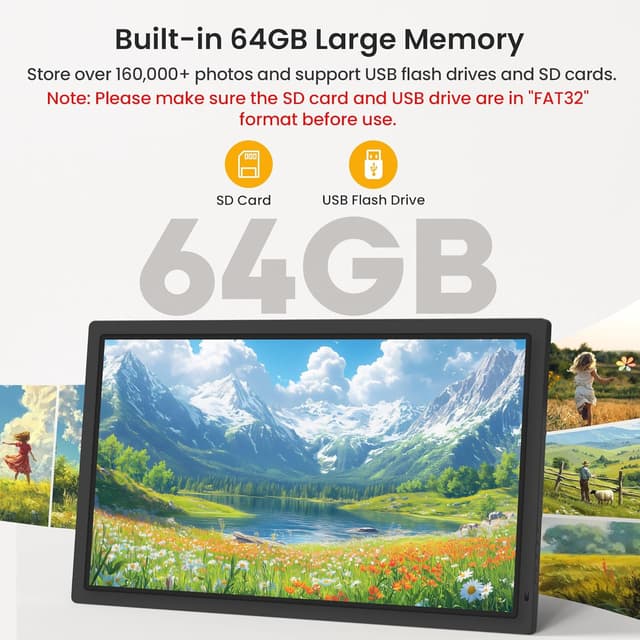 Detalle 2 de FANGOR 21.5" Digital Photo Frame 64GB