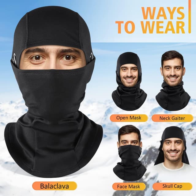 Thumbnail 5 de HEGCOIIE Winter Balaclava windproof ski mask