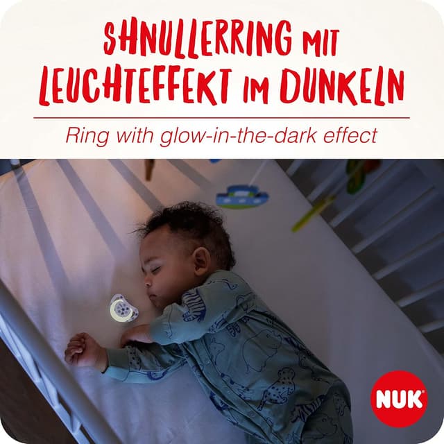 Thumbnail 2 de NUK Star Day & Night 6–18 Months baby dummy
