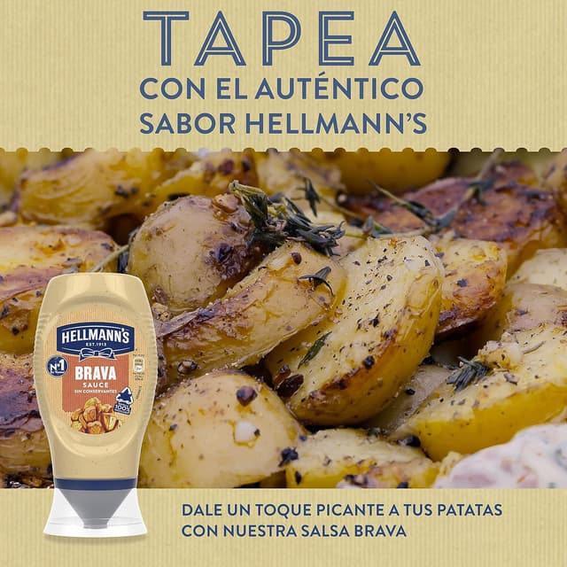 Thumbnail 3 de Hellmann's Salsa Brava Bocabajo 250ml Pack de 8 🌶