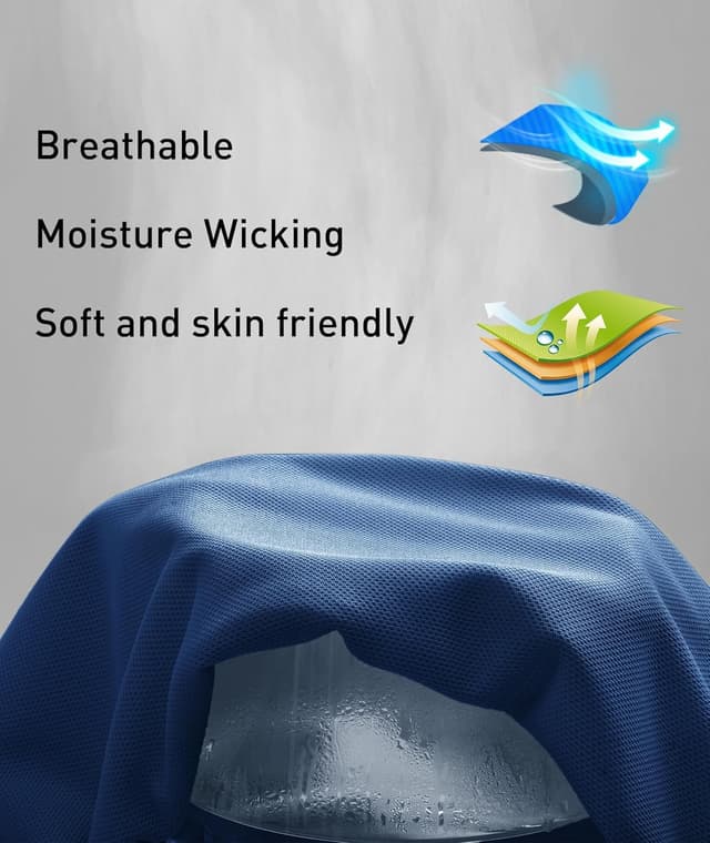 Detalle de ZITY Men’s Short-Sleeve Polo Shirt with Performance Stretch, Moisture Wicking & Pocket