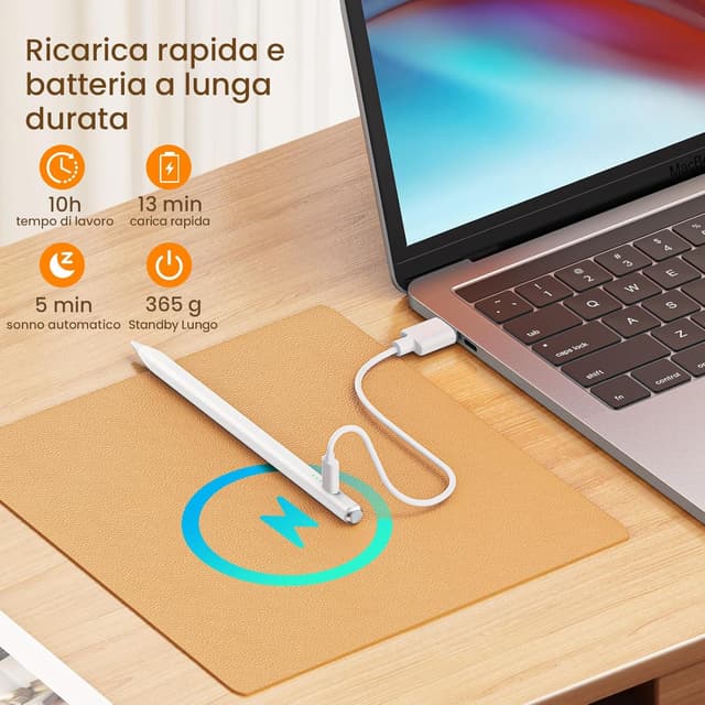 Detalle de Hastraith Penna per iPad, ricarica 13 minuti